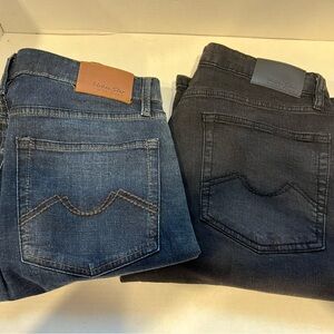 2 Pair Men’s Urban Star Jeans Black and Blue 36x30